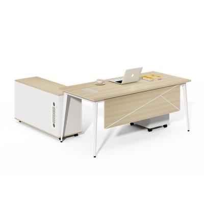 China Bestselling Customized Expandable Easy-to-Disassemble Office Furniture MDF Office Executive Presidential Office Modern Wooden Desk for sale