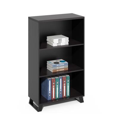 China Custom Chinese high quality modern luxury wooden black PANEL cheap price office furniture bookcase for sale