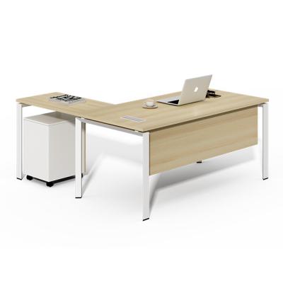 China Latest Modern Hot Selling Expandable Office Desk Executive Table Designs Commercial Furniture In Stock for sale