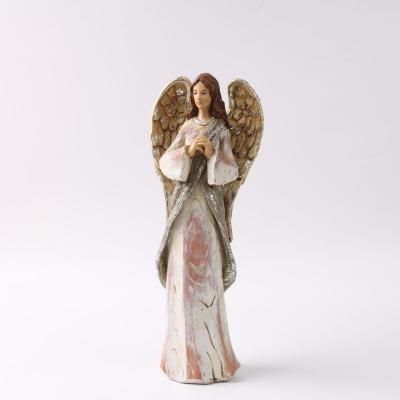 China Europe Polyresin Praying Angel Figurine for sale