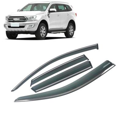 China Acrylic For FORD Everest 2015-2019 Car Window Sun Rain Shade Visors Shield Shelter Protector Cover Frame Sticker Exterior Accessories for sale