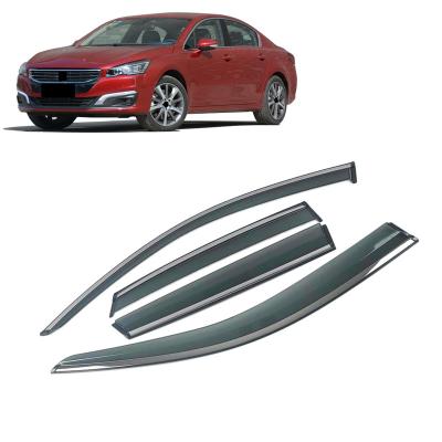 China Acrylic For PEUGEOT 508 2010-2019 Car Window Sun Rain Shade Visor Shield Shelter Protector Cover Trim Frame Sticker Exterior Accessories for sale