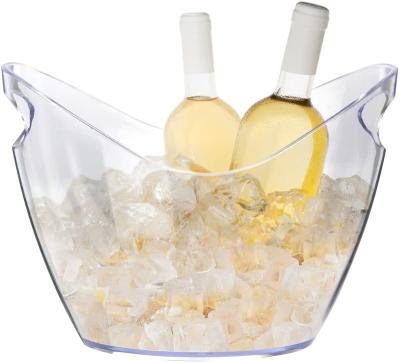 China High Quality Acrylic Ice Bucket Stocked Lindond Promotional Ice Bucket for Champagne, Wine, Whiskey for sale