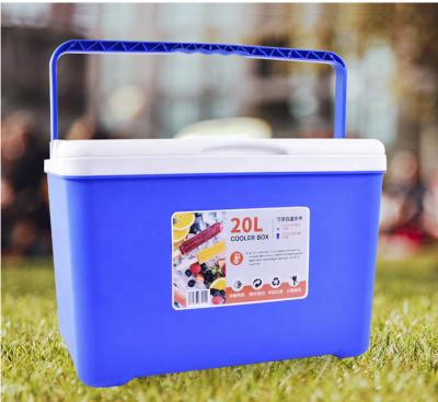 China Waterproof Large Capacity 20L Plastic Wine Insulated Travel Ice Chest Hiking Camping Cooler Box for sale