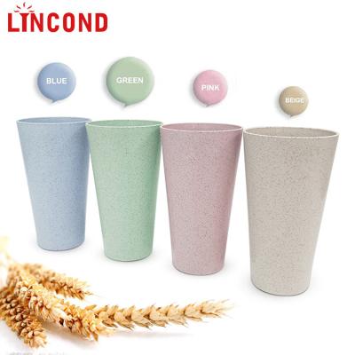 China Lincond Amazon Style Sustainable New 100% Natural Biodegradable Fiber Reusable Bamboo Cup for sale