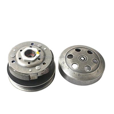 China Aluminum alloy OEM pulley clutch GY6 50 motorcycle single plate clutch, GY6 50 scooter clutch, pulley clutch for scooter for sale