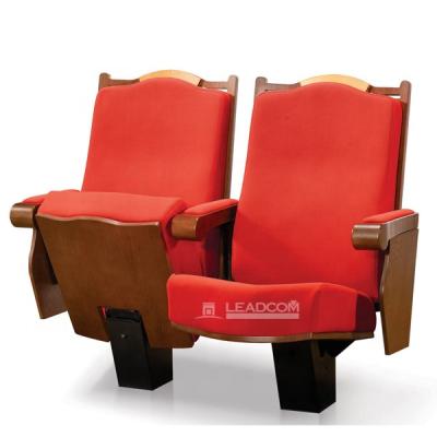 China Leadcom Modern Luxury European Designed Auditorium Theater Foldable Seating Chair for sale