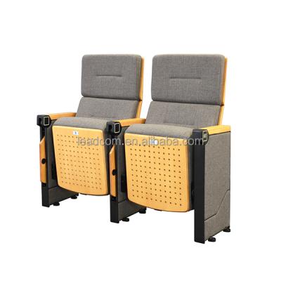 China Modern Leadcom Lecture Hall Classic Education Seat Auditorium Chair School Furniture With Rocking Writing Tablet for sale