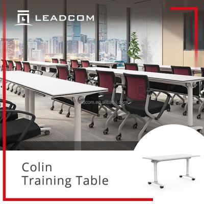 China Large small (height) folding flip table top desk Lifan office furniture meeting training venue adjustable table for sale