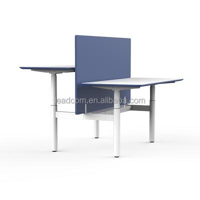 China Juno Adjustable Workstation Table Desk (Height) Office Furniture Training Meeting Height Adjustable Modern Electric Venue for sale