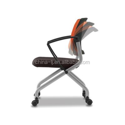 China LIFAN Office Seating Rotation Manufacturers Folding Office Furniture Ergonomic Chair Office Mobile Stacking Training Chairs for sale