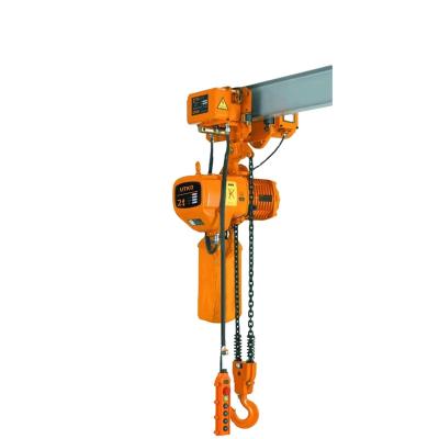 China Lightweight Portable Easy Operation Crane Electric Trolley Fast Speed ​​Electric Mining Enterprises ULIDE 2Ton 2 Lines Electric Chain Hoist for sale