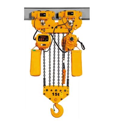 China Lightweight Portable Easy Operation Enterprises ULIDE 15Ton 6 Lines Electric Mining Crane Electric Trolley Fast Speed ​​Electric Chain Hoist for sale