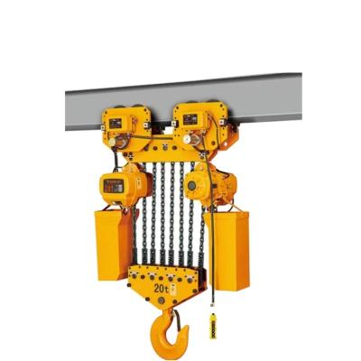 China Crane Electric Trolley Fast Speed ​​Enterprises ULIDE 20 Ton 8 Ton 8 Lines Lightweight Portable Easy Operation Electric Chain Hoist for sale