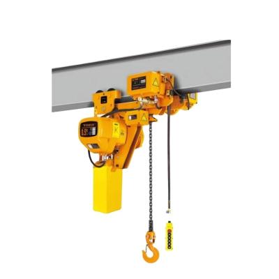 China Mining Hoist Enterprises ULIDE 1 Ton Two Chains Crane Hook HHBB Low Clearance Low Loop Electric Chain Hoist Electric Hoist for sale