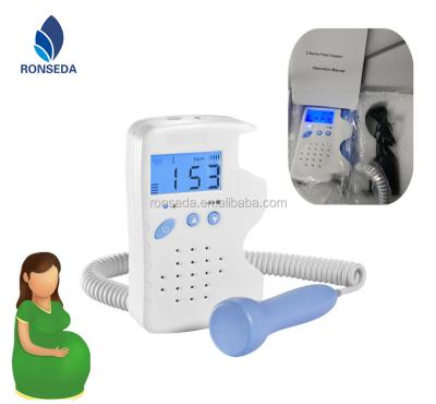 China Monitoring Pregnant Woman Upper Pocket Fetal Doppler 135mmX95mmX35mm for sale