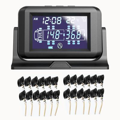 China 48H Delivery Universal Solar Truck Tire Pressure Monitoring System External Digital Tire Gauge TPMS S06A for sale