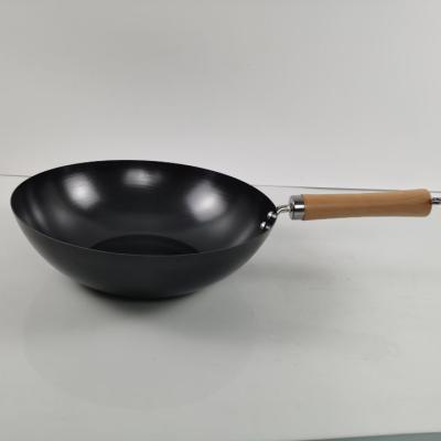 China Joyce Chen's Sustainable Flat Bottom Wok Carbon Steel Nonstick Wok for sale