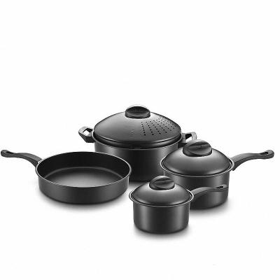 China 7 PIECES of viable PASTA COOKWARE SET POTS AND PANS for sale