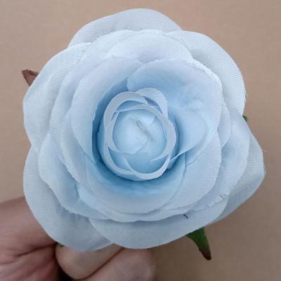 China Artificial Silk Flower Artificial Rose Flower Heads Fabric Plastic Wedding Durable Garland Flower For Home Decoration for sale