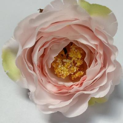 China Artificial Silk Flower Heads Camellia Silk Fabric Decorative Flowers for Wedding for sale