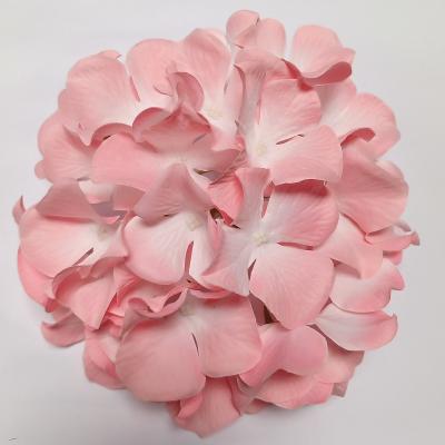 China Beautiful Silk Fabric 27 Silk Hydrangea Artificial Flowers for sale