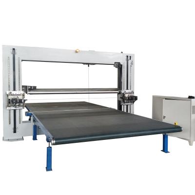 China Máquina de corte hidráulica da espuma de poliuretano da lâmina dupla horizontal e vertical do CNC automático à venda