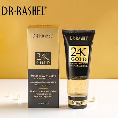 China Acne Treatment DR.RASHEL 24K Gold Facial Wash Gel Anti Aging Facial Cleansing for sale