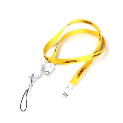 China Custom MP3 / MP4 Player Ultra Micro 3 In 1 USB Cable DHL Charging Lanyard for sale