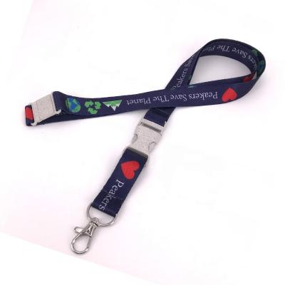 China 2020 Eco Friendly Phone Case Lanyard RPET Polyester Straps With Sublimation Printing for sale