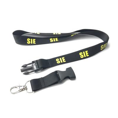 China Polyester Top Selling Simple Custom Loose Loop Security Eco Friendly Lanyard for sale