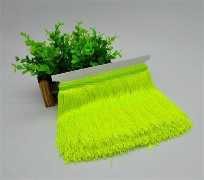 China Top selling fluorescent color high quality rayon fringes for lampshade decoration for sale