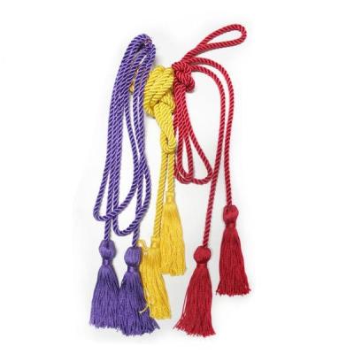 China Newest fashion elastic thread fringe tassel trimming for adult graduation cap decoration for sale