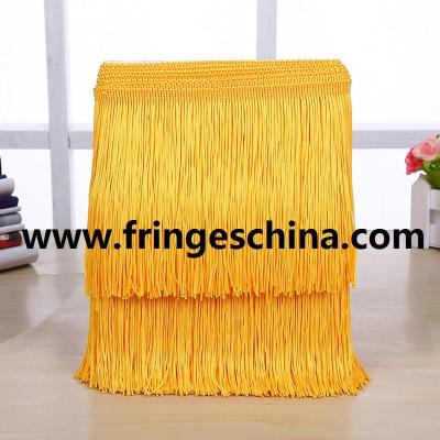 China Fluorescent color custom design OEM rayon fringes trimming for garment clothes decoration for sale