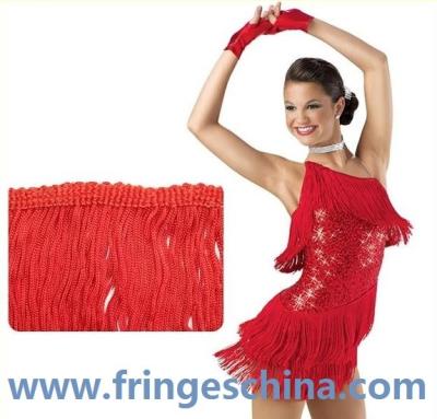 China Charming hot selling rayon stretch fringe for dancewear/dresses/skirt for sale