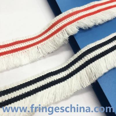 China Handmade chainette custom polyester chain tassels fringes brush for curtain decoration for sale