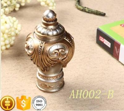 China Classical delicate PP plastic curtain rod finials for home decoration for sale