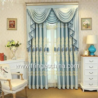 China European Style Home Textile Blackout Jacquard Embroidery Window Curtain for sale