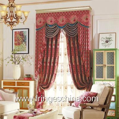 China European Style Home Textile Blackout Jacquard Embroidery Window Curtain for sale