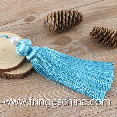 China Colorful classical wholesale chinese tassels trimming fringe for bookmark for sale