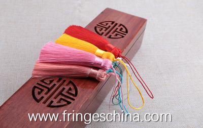 China Colorful classical wholesale chinese tassels trimming fringe for bookmark for sale