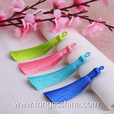 China Colorful classical wholesale chinese tassels trimming fringe for bookmark for sale