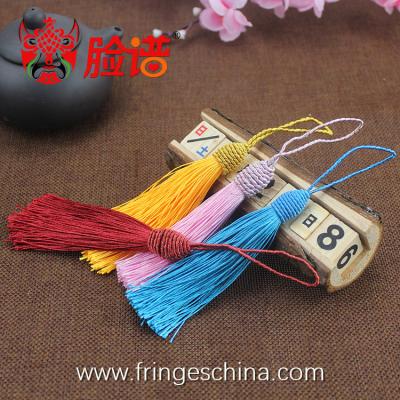 China Colorful classical wholesale chinese tassels trimming fringe for bookmark for sale