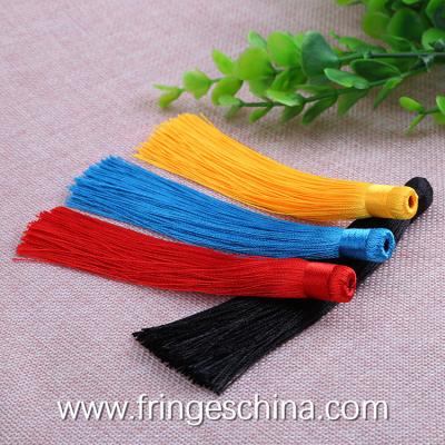 China Colorful classical wholesale chinese tassels trimming fringe for bookmark for sale