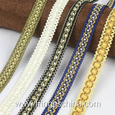 China Elegant Decoration Lace Ribbon Braid Trim For Sofa Home Decoration for sale