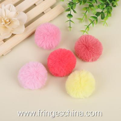 China Wholesale Colorful Fake Rabbit Fur DIY Pom Pom Ball For Handbag Costume Decoration for sale