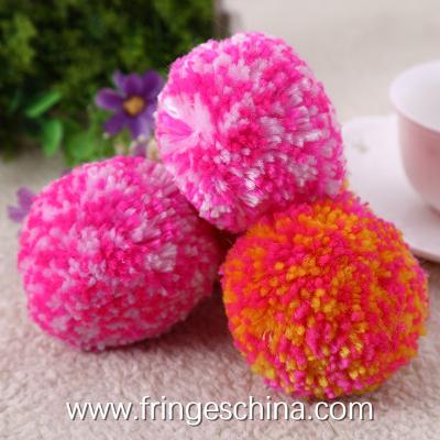 China Wholesale Colorful DIY Multicolored Pom Pom Ball For Hat Costume Christmas Decoration for sale