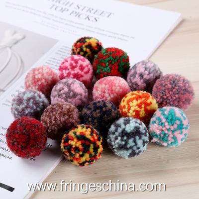 China Wholesale Colorful DIY Multicolored Pom Pom Ball For Hat Costume Christmas Decoration for sale