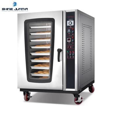 China Easily Assembled Easily Cleaned Industry Hot Air Cycle Spray Steam 5 8 10 Tray Electric Convection Oven for sale