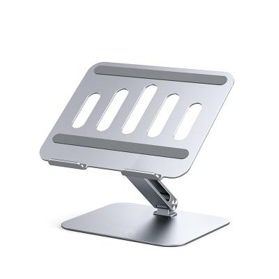 China Portable Folding Foldable Angle Notebook Stand Adjustable Aluminum Laptop Stand Bracket for sale